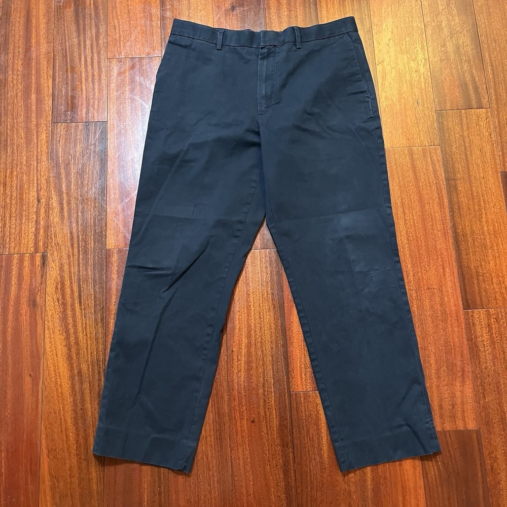 Banana Republic Pants Mens 33x30 (34x28) Navy Blue Standard Fit Preppy Casual